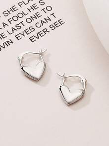 1 Paar herzförmige Ohrringe, süße herzförmige Ohrringe für modebewusste Frauen, neutraler bohemian-retro Stil, Hochzeit, Bankett, Party Accessoires, Liebes-Schmuckgeschenke