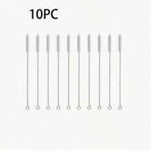 Stainless Steel Straw Cleaning Brush, Reusable Cleaning Brush, Kitchen Supplies - Ideal For Cleaning Glass, Silicone, Metal Straws! Thanksgiving, Halloween, Christmas Gifts, Back To School Supplies - White - View 11