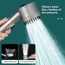 مجموعة رأس الدش، فلتر رأس الدش المضاد للبكتيريا، رأس دش بضغط مياه مرتفع، رأس دش قابل للتعديل 3 درجات لقوة خروج المياه، رأس دش يدوي، عنصر فلتر الدش، حامل رأس الدش وخرطوم الدش، دش رذاذ قوي، دش، حمام