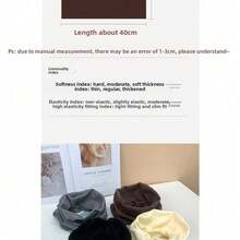 Thermal Lined Neck Warmer, Solid Color, Windproof, Thermal, Unisex, Autumn/Winter