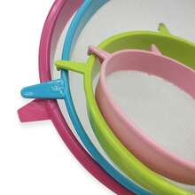 4pcs Versatile Fine Mesh Strainer Set With Comfort-Grip Handles - Ideal For Sifting Tea, Straining Juice & Flour, Soy Milk Filtration - Essential Kitchen Accessories For Daily Cooking & Baking Tasks,Kitchen Strainer Set With Fine Mesh, Essential Kitchen Tools & Kitchen Accessories, A Must-Have Kitchen Tools Gift For Home Chefs, Space-Saving Storage For Kitchen Organizers,Christmas Kitchen Gifts Idea - Multicolor - View 8