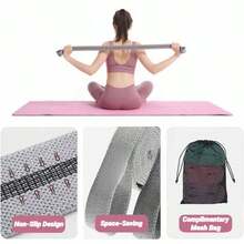 1 Set Fitness Yoga Elastikbänder für Hüftgelenk, Oberschenkel und Hüftübungen