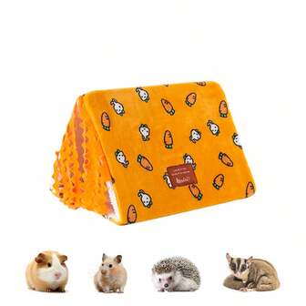 ITANDME Guinea Pig Hideout Bunny Hideout Guinea Pig Bed Rabbit Bed Guinea Hideaway House, Guinea And Hamster Bed, Warm And Cozy House, Guinea And Hamster Nest, Hamster Supplies, Give Your Pet A Warm And Comfortable Home