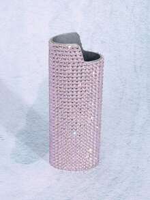 [1pc Zinc Alloy Lighter Case] 1pc Sparkling Artificial Diamond Decoration Zinc Alloy Lighter Case&Lighter Sleeve For Model BIC-J6. - Multicolor - View 21