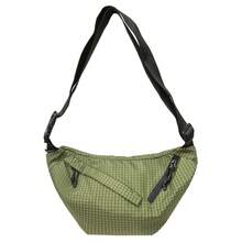 Bolsa de pecho para hombre ligera, de múltiples bolsillos, a cuadros, para actividades al aire libre, bolsa de hombro casual para ciclismo y senderismo