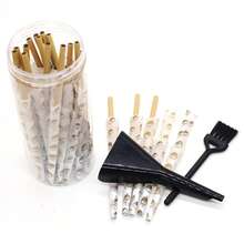 48pcs Fruit-Flavored Flavored Cones,Slow Burning,Fruit-Patterned Metal Grinder,Filler,Small Brush,Smoking Stuff,Easy To Use,Party Supplies, Gifts For Friends. - 彩色 - 查看 9