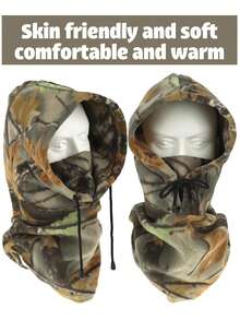 Máscara facial para caza en clima frío, cubierta facial a prueba de viento con camuflaje para caza de invierno y otros deportes al aire libre - Multicolor - Ver 5