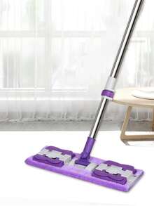 Extra Large 14" Professional Dust Mop Floor Cleaning System, Flat Mop Set With 1 Reusable Washable Pads - Microfiber Mops For Hardwood, Laminate, Tile Cleaning, Stainless Steel Handle, Suitable For Cleaning Bedroom, Kitchen, Living Room And Walls - Multicolor - View 17