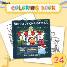 Christmas Carol Coloring Book: Adorable And Fun Santa Claus, Bold And Simple Designs, Relaxing Coloring For Stationery Space, Christmas Gift, Gift For Women, Back To School Gift, 24 Pages, 7.9*7.9 Inches. - Christmas Celebration - View 11