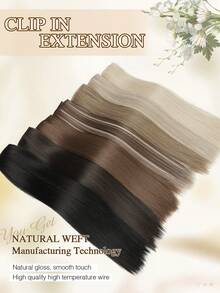 Clip In Hair Extensions 4pcs/Set Long Straight Hair Extension High Tempreture 20 Inch Synthetic Hairpiece Clip In Hair Extensions For Women Daily Use Cosplay Party - Multicolor - View 6