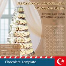 亚克力巧克力模具(多边形):轻松脱模,打造完美精致的巧克力。提升您的巧克力品质:透明亚克力巧克力模具(圆形、长方形、六边形),打造令人惊艳的自制美食,圣诞巧克力制作模具。 - 彩色 - 查看 4