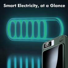 10000mAh Magnetic Wireless Power Bank, 22.5W Fast Charging, Compatible With IOS 17/16/15/14/13/Pro/Mini/Pro Max, Portable Charger, Suitable For Outdoor Travel, Camping And Emergency Backup, An Ideal Gift For Family And Friends - màu xanh lá - Xem 5