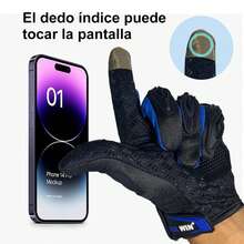 1 Par Guantes Proteccion Para Motocicleta Pantalla Táctil Dededo, Guantes de moto, guantes de moto antideslizantes, pantalla táctil dedo completo nudillos duros guantes de moto, conducción protección completa de los dedos, motocicleta - AMARILLO FLUORESCENTE - Ver 3