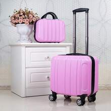 18 英寸 2 件行李箱套套装，竖条纹简约旅行箱，带配套手提包 - 彩色 - 查看 13