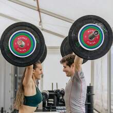 Studyset Bumper Plates,2 Inch Rubber Weight Plates,1.25 LB,2.5LB, 5 LB,10LB  Plates For Weight Lifting Strength Training Home Gym 2Pcs/4Pcs