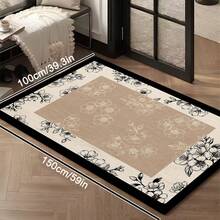 1 Stück leichter Luxus - Blumen gestreifter Boho Teppich, modern minimalistisch - super weicher Kunstkaschmir Teppich, maschinenwaschbar, geeignet für Wohnzimmer, Schlafzimmer, Büro und Esszimmer - hervorragend für Halloween, Weihnachten, Ostern, Erntedank Dekoration, 700g/m², Innen-/Außenbereich, Wohndekoration - Verschiedenfarbig - Übersicht 15