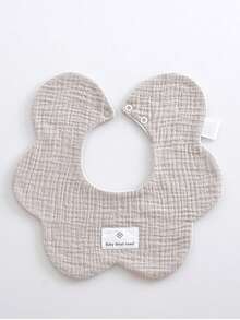 Bộ 3/5 chiếc yếm vải cotton muslin trơn màu ngẫu nhiên cho trẻ sơ sinh - Nhiều màu - Xem 9
