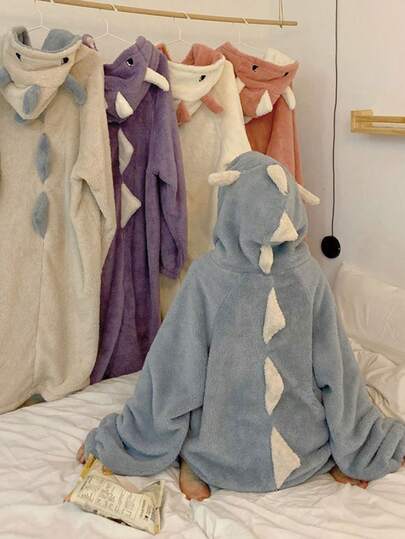 着ぐるみパジャマレディース大人用ームウェア動物女子会ルームウェア冬ワンピース寝巻きガウン大人用 フリース素材 ハロウィン 衣装 コスチューム キャ