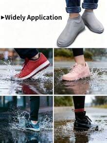 Waterproof Shoe Covers - Non-Slip Transparent Sole, Suitable For All-Season Boot Protection In Hiking, Rain, Snow And Muddy Conditions - Easy To Clean Foot Protection, Compatible With Most Shoes/Boots - Ideal For Camping, Gardening, Farm Work - Nhiều màu - Xem 2