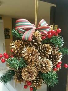 30/10 piezas Decoraciones de piñas de pino doradas artificiales para Navidad, decoraciones de árbol de Navidad con piñas, piñas de pino doradas artificiales, piñas de pino simuladas para Navidad, adecuadas para manualidades, coronas navideñas y decoraciones, apropiadas para el hogar y fiestas