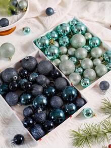 42 buc bile decorative de Crăciun de 3/4/5 cm, ornamente din plastic, globuri de Crăciun, decorațiuni suspendate, bile pictate, potrivite pentru bradul de Crăciun, acasă, exterior, cameră, dormitor, decor de Anul Nou, decorațiuni de Crăciun, articole pentru petreceri, ornamente de sărbători, set cadou pentru prieteni și familie decor acasă decor cameră iarnă