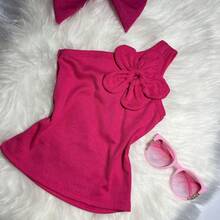 Flower Blouse For Girls, Blogger, Mini Diva Summer - 套件 3 粉紅色/白色/黑色 - 查看 5