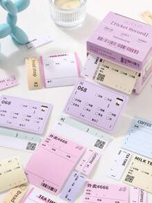 120 Stücke Farbverlauf Haftnotizen, vollständig klebende Notizblöcke, geeignet als Geschenk, für Büro, Zuhause, Beschriftung, Etiketten, Klassenzimmer, Unterhaltungsspielzeug, Schülerplaner, kreative vintage Dekorationssticker