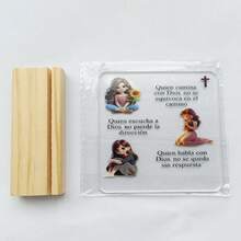 Gifts For Women With Inspirational Message, Desk Accessories, 2D Flat Printing, For Office Decor, Friendship Gifts For Women, Gifts For Christians, Acrylic Sign With Wooden Stand For Office Desk Table Shelf