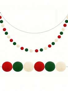 30Pcs(1Set) - Colorful Pom Pom Garland Decorations For Festive Birthday Parties. Essential String Pom Poms For Celebrations & Festival Decor. Versatile DIY Banner Accessories & Handmade Craft Supplies. A Must-Have For Unique Holiday & Party Styling.