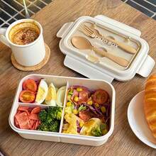 Hộp cơm trưa/Hộp bento, Hộp bento di động - Lý tưởng cho bữa trưa ở trường, nhân viên văn phòng, cắm trại, nhà bếp và bảo quản thực phẩm, Vật dụng cần thiết cho mùa tựu trường, Hộp cơm trưa đi học, Hộp bento - Nhiều màu - Xem 6