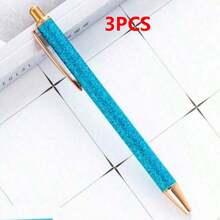 1 支优雅女士花式圆珠笔，塑料可爱圆珠笔，伸缩圆珠笔，个性化闪亮笔，日记笔，适用于学校、办公室和艺术项目 - 多种颜色和时尚设计，可作为办公室和学校女朋友的情人节礼物，有意义和感恩的节日礼物，以及送给朋友的毕业礼物，学校用品，返校 - 彩色 - 查看 17