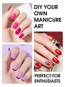 coscelia 18PCS Pink Nail Gel Polish With UV Lamp-Nude Red Orange Gel Nail Polish & Top Base Coat, Semi-Permanent Nail Supplies For Women Home Salon Christmas Gift