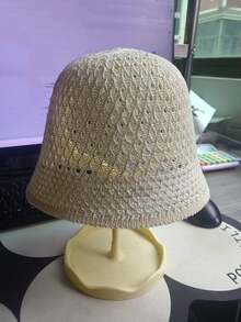 夏季百搭镂空渔夫帽韩版ins风透气网眼遮阳帽女薄款防紫外线