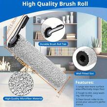 3 pièces Rouleaux de brosse 3 pièces Filtre HEPA Aspirateur sans fil Floor ONE S5/Floor One S5 Pro 2 comme indiqué Plastique - Multicolore - Voir 6