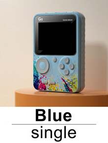 1pc Handheld Game Console Mini Nostalgic Old-Fashioned Rechargeable Cube With 500 Built-In Classic Games Adult Teenager Dormitory Leisure Decompression Toys 3-Inch Color Screen Support Connection To TV Double-Player Retro Colorful Color Matching Birthday Holiday Gift For Men Husband And Boyfriend