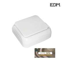 Edm Interruttore di superficie Edp "Serie Spa", Blister - Bianco - Visualizzare 2