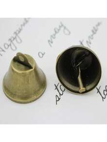 10/5件圣诞装饰铃铛套装，含麻绳，复古青铜铃铛挂饰，适用于圣诞树，复古铃铛挂饰，小圣诞铃铛装饰，复古圣诞挂饰，手工制作的小铃铛，悬挂装饰铃铛，户外圣诞装饰，节日挂饰，乡村风格节日装饰，传统圣诞装饰，耐用挂饰，金属铃铛，工艺品，节日礼物 - 彩色 - 查看 7