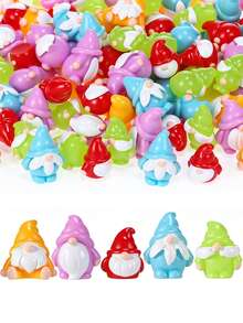 10/20 قطعة من تماثيل الزينة الصغيرة من الراتنج بشكل قزم صغير، تماثيل قزم مصغرة لديكور المنزل في عيد الميلاد، ديكور حديقة الفراشات الصغيرة DIY، إكسسوارات منظر طبيعي مصغر، حشوات هدايا عيد الميلاد، ديكورات وهدايا عيد ميلاد مثالية