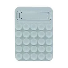 2-In-1 Silicone Suction Cup Phone Holder, With Suction Cup And Stand, Compatible With Iphone And Android Phones, Selfie, Video And Live Streaming Sticky Stand, Strong Suction Silicone Phone Protective Case, With Metal Stand Foldable On Desktop, TPU Soft Leather Texture Anti-Slip, Fashionable And Multifunctional - Multicolor - View 9