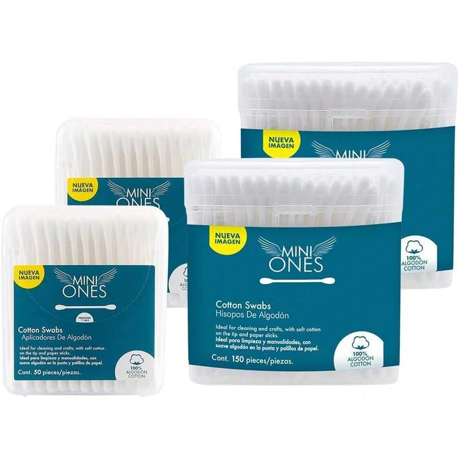 Ones | Hisopos de algodón 4 pzs. Presentaciones de hisopos de algodón con 50 y 150 pzs - 1 - Ver 1