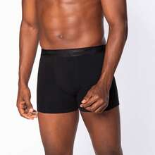 Cueca Lupo Boxer Algodão Com Elastano Masculino - Preto - Visão 2