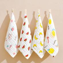 4 Stücke super weiche & bequeme Baby Lätzchen/Taschentücher, Cartoon Muster Design, saugfähig, atmungsaktiv, schützt die empfindliche Haut des Babys, tolle Weihnachts-, Halloween-, Neujahrsgeschenke für Babys