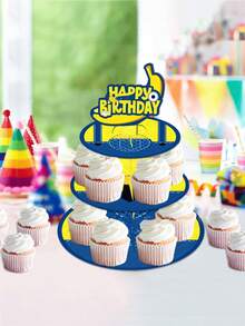 Minions 1 pièce Support en carton thème Minions, adapté pour la décoration de table d'anniversaire, Noël, Halloween, carnaval, anniversaire, centre de table de banquet