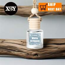 XY Process Car Air Freshener, Hanging Car Diffuser, Car Essential Oils, Cute Car Interior Accessories. Choose From A Variety Of Fragrances To Start Each Day In A Good Mood. One Bottle Of Perfume Lasts For 60 Days, Making It The Perfect Gift For Family Gatherings And Holidays! Christmas Gift  Car Accessories For Women - White Driftwood - 查看 9