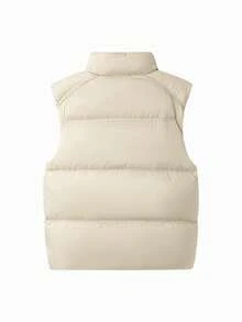 Balabala BalaOne 儿童背心 2025 秋冬款，男童女童亲子外套 - 卡其 - 查看 5