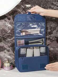 Large Capacity Travel Toiletry Bag, Portable Hanging Cosmetic Bag, Cosmetic Storage Bag, Beauty Tool Storage Bag, Lightweight Toiletries Cosmetic Bag, Cosmetic Makeup Organizer, Wet And Dry Separation Storage Bag, Suitable For Lipstick, Lip Liner, Eyebrow Pencil, Eye Shadow Palette, Skin Care Products Make Up Bag - Multicolor - View 10