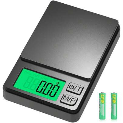 Báscula Digital de Bolsillo 1000g 0,01g [Nueva Versión], Diyife Mini Balanza Cocina Precisión, Portátil Báscula Electrónica Pantalla LCD, Función Tara, para Cocina, Joyería, Té, Levadura, Café