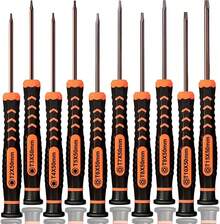 Timotech Juego de 10 Desaramdores, Juego de Destornilladores Torx T2-T15, Detornilladores Magnéticos de  Torx Pequeños T2 T3 T4 T5 T6 T7 T8 T9 T10 T15, Herramientas Estrella para , PS3 - 1 - Ver 2