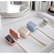 4-Pack Toothbrush Head Covers, Portable Travel Toothbrush Protector, Household Dust-Proof Storage Case For Brush Heads, Outdoor Travel Essentials