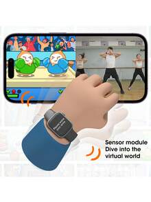 Microwear New Unisex Smart Watch, Compatible With Android And IOS, 1.85" HD Touchscreen, Call & Message Function, 24-Hour Heart Rate & Sleep Monitoring, Fitness Tracking Smart Watch - Black - View 9